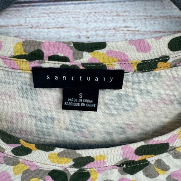 Lot of 2 Sanctuary Animal Print T-Shirt Dresses‎ Women's Size Small Cream/Beige - Picture 7 of 16